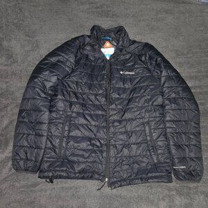 Columbia Women's Size M Medium Omni Heat Insulated Black Puffer Jacket w/ Pocket